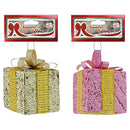 ORNAMENT BOX BLUSH 8CM 1PC