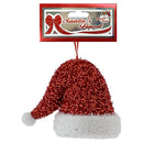 SANTA HAT ORNAMENT 13CM 1PC