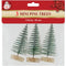 CHRISTMAS TREE W/ SNOW 10CM 3PC