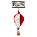 HOT AIR BALLOON 8x12CM 1PC RED/WHITE