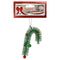 CANDY CANE PINE NEEDLE ORNAMENT 10CM