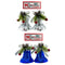 BELL CHRISTMAS W/ DECOR 8CM 2PC WL