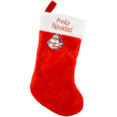 STOCKING PLUSH FELIZ NAVIDAD EMBROID