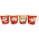 CHRISTMAS  MUGS  "FELIZ NAVIDAD" 4 ASSTD