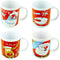 CHRISTMAS CERAMIC MUGS HOLIDAY 4 ASSTD