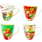 CHRISTMAS FRIENDS CERAMIC MUGS 4 ASSTD